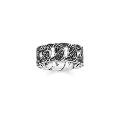 Bague Thomas Sabo Sterling Silver en argent et PVD, taille 58